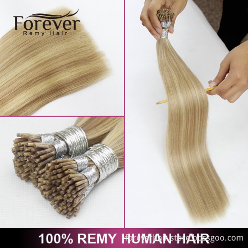 Forever hair extension factory double drawn aliexpress piano color straight 100 indian remy human pre-bonded hair extensions